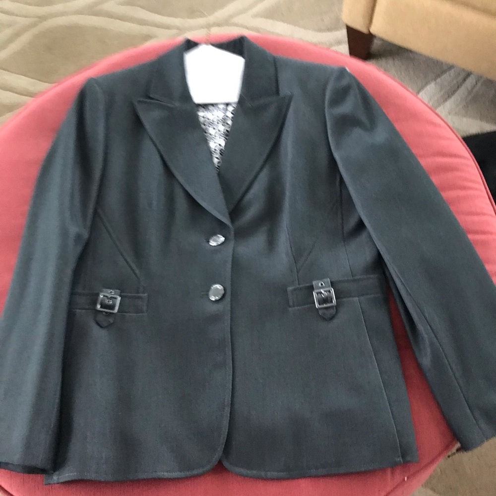 Women’s Dark Gray Business Pantsuit.
